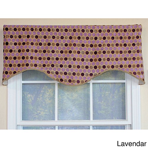 RLF HOME Orbs Cornice Window Valance Lavender