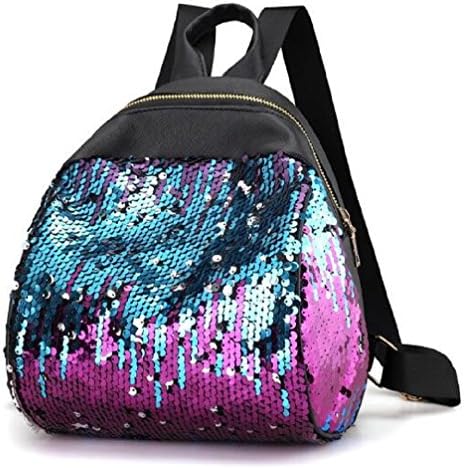 Women Sequins Backpack Casual Student Glitter Bling School Bag Purse Satchel Daypacks