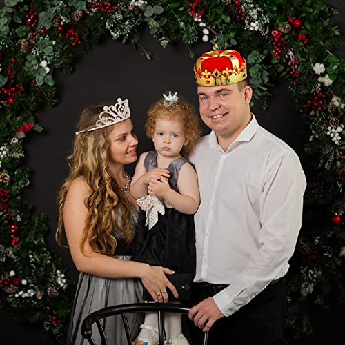 4 Packs King Crowns Princess Tiara Adjustable Crowns Gold Crown Funny