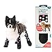 Walkee Paws New Deluxe Easy-On Dog Boot Leggings, Protects from Hot Pavement, Summer Showers, Wet Surfaces, Allergens (Confetti, Small/Medium)