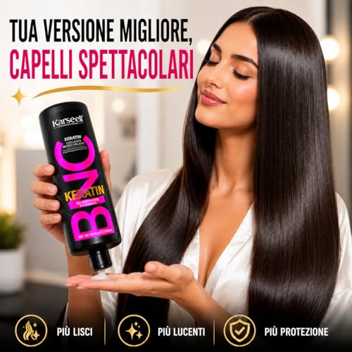 Karseell MACA CARE SYSTEM Keratin Smoothing Formaldehyde-Free Professional Brazilian Treatment 20 Weeks Collagen Biotin Argan Oil Moisturizing Anti-Frizz Dry Damaged Hair