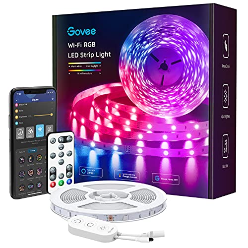 Govee Smart Led Strip Lights 16 4ft Wi Fi Led Light Strip With App And Remote Control Works With Alexa And Google Electro Deals Online
