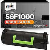 bestink Compatible Toner Cartridge for 56F1000 – Capacity 6000 Pages – Works with MS321dn MS421 MS521 MS621dn MS622de MX321ad