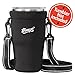 Tumbler Carrier Holder Pouch For All 30oz. Stainless Steel Travel Insulated Coffee Mugs, Neoprene Black Sleeve Accessories, Light Hand Free Bag, Protective, Washable, Adjustable Strap, Shoulder Sling