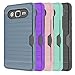 Galaxy Grand Prime Case,Galaxy J2 Prime Case with Phone Stand,Ymhxcy [Credit Card Slots Holder][Brushed Texture] Dual Layer Shockproof Protective Cover for Samsung Galaxy G530H-LCK Rose Gold