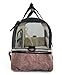 Pawfect Pets Pet Travel Carrier, Soft-Sided with Two Pet Mats for Small Dogs and Cats (Blush Tan)