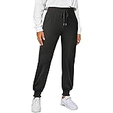 Dokotoo Womens High Waisted Lounge Joggers Elasticity Drawstring Side Pocket Casual Cuffed Casual Yoga Sweatpants
