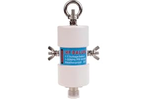 GOOZEEZOO Shortwave Radio Balun Antenna 1:1 Dipole Antenna Voltage 1-50MHz 500Watt Ham Radio Antenna with UHF Female (SO-239) Connector (Waterproof)