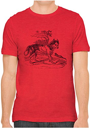 Austin Ink Apparel Unisex Wild Forest Dog Vintage Animal Print