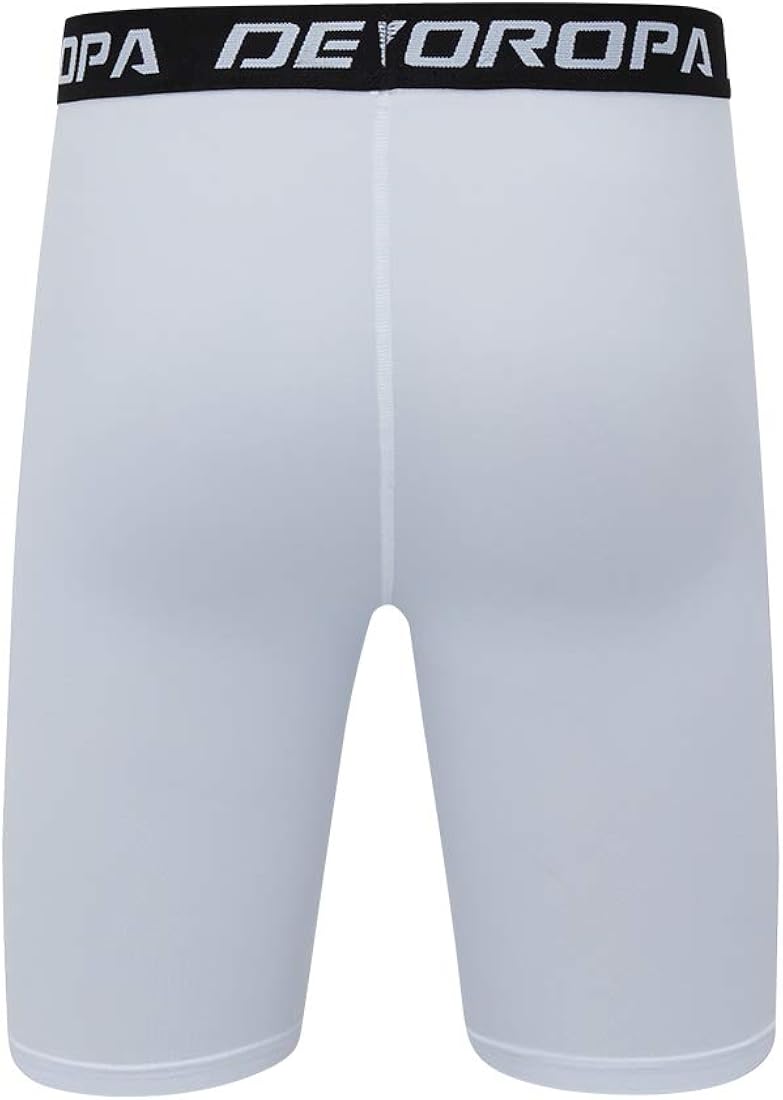 Devoropa Youth Boys' Compression Shorts Performance Athletic Base Layers Workout Training Underwear Side Pocket (Pack of 2): Clothing