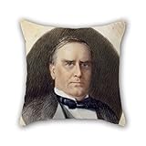 Elegancebeauty The Oil Painting Emily Drayton Taylor - William McKinley Pillowcover Of ,16 X 16 Inches / 40 By 40 Cm Decoration,gift For Divan,family,play Room,lover,office,valentine (both Sides)
