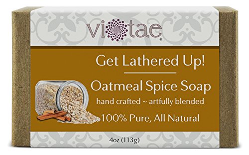 Vi-Tae 100% Natural and Organic Handmade 'Get Lathered Up' Oatmeal Spice Soap 4 oz Bar
