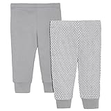 SkipHop Baby Petite Triangles Pants, Grey, 6 Months