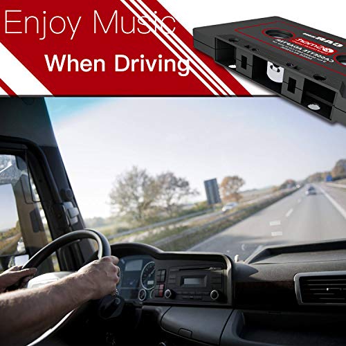 iiwey Cassette Adapter for Cars, 2019 Upgrade Car Audio Cassette to Aux Adapter, Listen to iPods, Smartphoens, MP3 Player in a Standard Vehicle Cassette Player