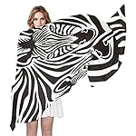 XLING Fashion Scarf Funny African Animal Zebra Pattern Long Lightweight Sunscreen Silk Scarf Shawl Wrap Muffler Neckerchief for Women Men XLING Fashion Scarf Funny African Animal Zebra Pattern Long Lightweight Sunscreen Silk Scarf Shawl Wrap Muffler Neckerchief for Women Men