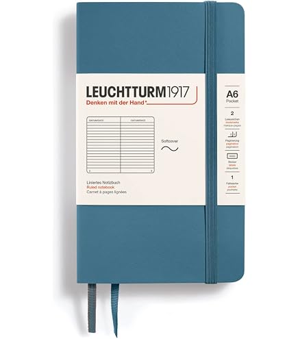 Amazon.com : LEUCHTTURM1917 - Notebook Softcover Pocket A6-123