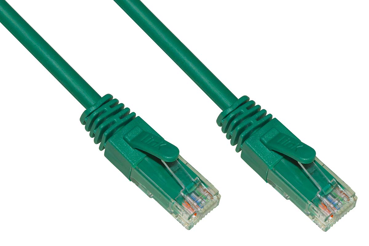 LINK Network Cable Category 6A Unshielded UTP AWG24 Colour Green HALOGENFREE MT 1.5