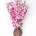 Soledi Artificial Peach Bouquet 10 Bunch Blossom Flower for Home Office Decor Pink