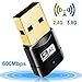Mailiya AC600Mbps Wireless Adapter Mini USB Wifi Adapter Wireless Network Adapter, 802.11ac Dual Band 2.4G/5G USB Wifi Dongle for Desktop Pc Laptop