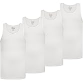 New Balance Mens Cotton Performance Rib Sleeveless Tank Top Undershirt (3 Pack Or 4 Pack)