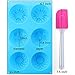 ScivoKaval 6 Cavity Silicone Flower Soap Mold Muffin Cupcake Baking Pan, Rose Sunflower Shapes, with Silicon Scraper Spatula (Random Color) as Bonus