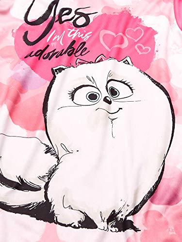 AME Sleepwear Girls' Big Secret Life of Pets Nightgown, Adorably Pink, 8 - Thumbnail 4