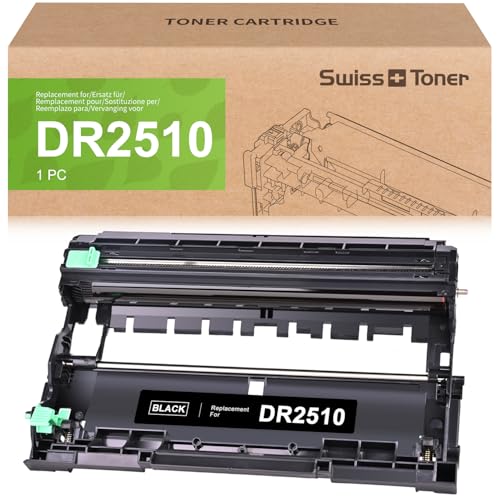 Swiss Toner DR2510 Drum Compatible for Brother TN2510XL TN2510 MFC-L2835DW HL-L2400DWE DCP-L2620DW DCP-L2627DW DCP-L2660DW MFC-L2800DW MFC-L2860DW