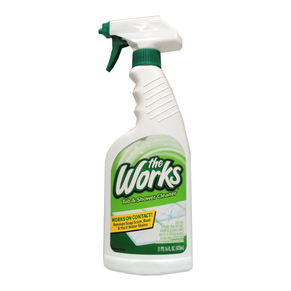 Amazoncom The Works Tub Shower Cleaner 16 Fl Oz Trigger Spray Amazoncom The Works Tub Shower Cleaner 16 Fl Oz Trigger Spray