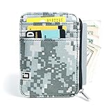 RFID Wallet Mini - Camoflauge Shielded Wallet - RFID Shielded Slim Wallet to Stop Electronic Pickpocketing