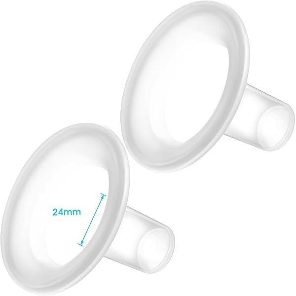Electric Breast Pump 2pcs 27mm Soft Rim Flanges With 106 Degree Wider Opening Angle For Medela Nipple Shields Medium