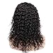Goldfinch Deep Wave Lace Closure Wig Human Hair Curly 4x4 Lace Closure Wig for Black Women 150% Density Brazilian Virgin Human Hair Lace Wig Middle Part 16 inches
