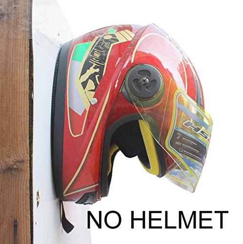 Motorcycle Helmet Holder, Jacket Hanger, Motorbike Wall Mount Display Rack Hoookï¼ŒWall Mounted Equestrian Helmet Rackï¼Œplasticï¼Œwith mounting screwsï¼ˆHelmet Does not includeï¼‰