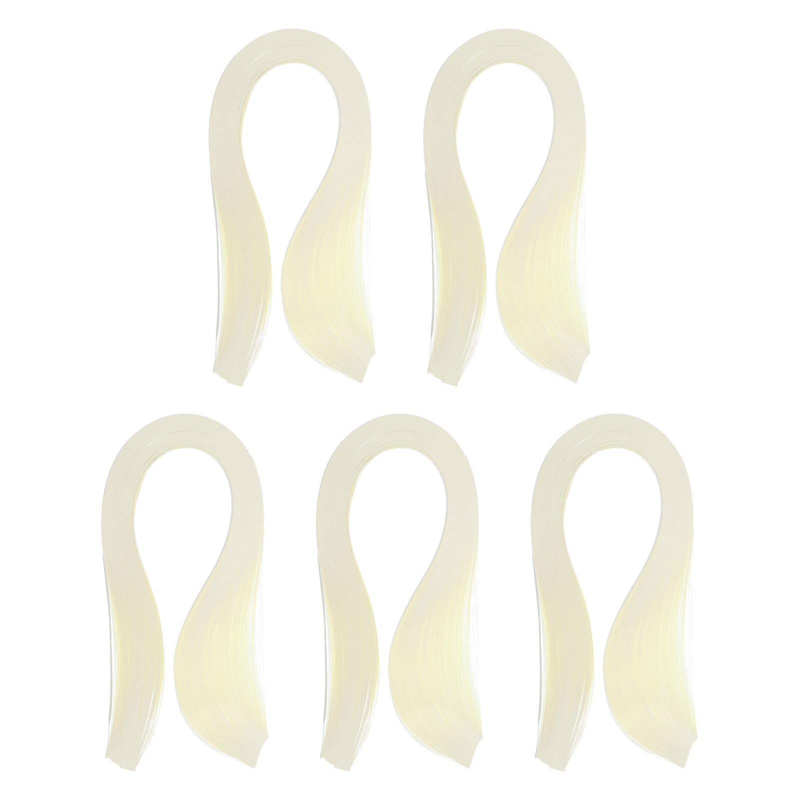 PATIKIL 600pcs Quilling Strips Paper 1/8"(3mm) 39cm Origami Paper Quilling Strip for Art DIY Hand Craft Christmas, Light Yellow