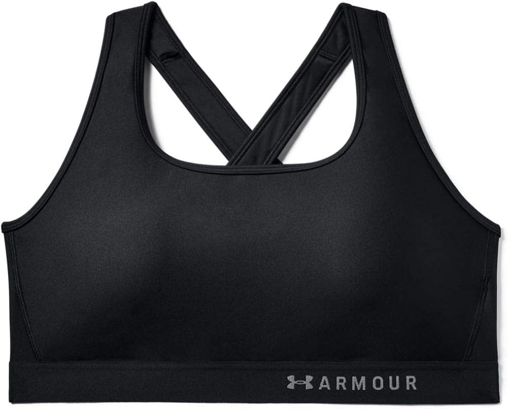 Under Armour Women's HeatGear Armour Mid Impact Crossback Sports Bra: Clothing