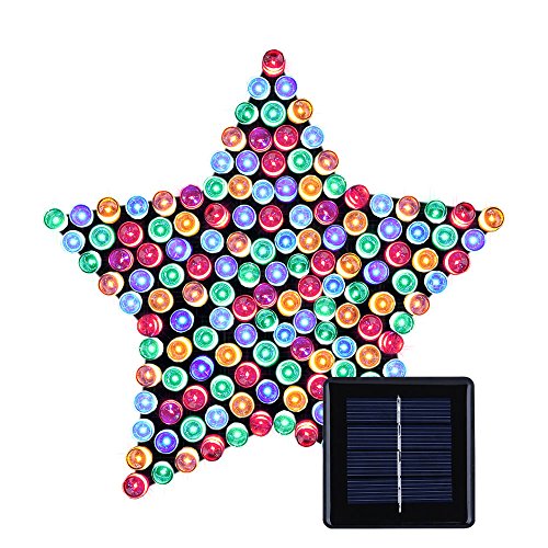 ANNT Solar Powered LED String Light, Ambiance Lighting, 55ft 17m 100 LED Solar Fairy String Lights for Outdoor