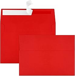 70 Packs A4 Envelope, Red A4 Envelopes, 4x6 Photo