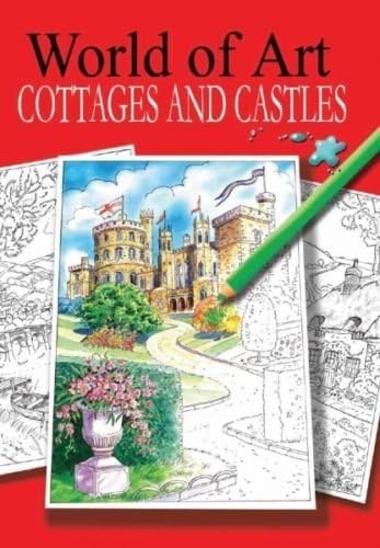 Adult Colouring Books World of Art Hobby Therapy Relaxing A4 Drawing Scenes by martello uk