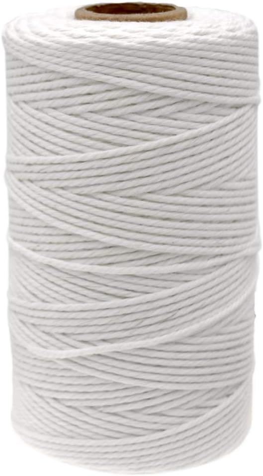 jijAcraft 100M Butchers String 2mm Cotton Twine White Food Grade Cooking Cord