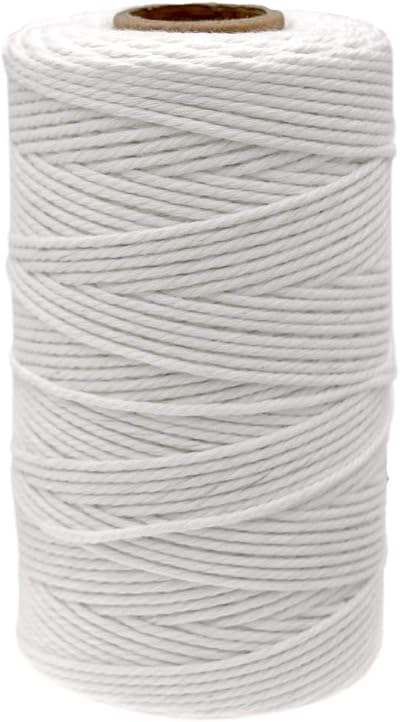 jijAcraft 100M Butchers String 2mm Cotton Twine White Food Grade Cooking Cord