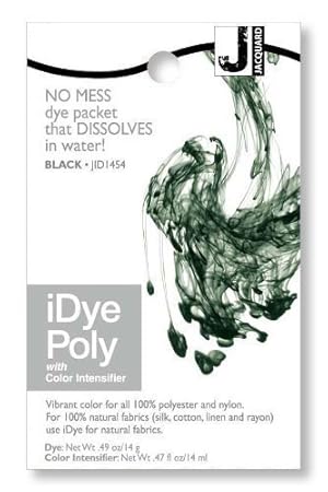 Jacquard iDye Poly - Fabric Dye for Polyester and Nylon (Various Colours Available) (Black) by Jacquard