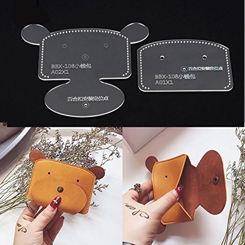 NW Coin Purse Acrylic Template Leather Pattern Acrylic Leather Pattern Leather Templates for Wallet