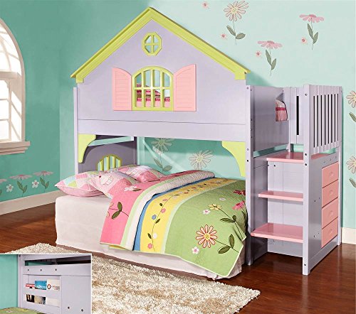 Best Loft Bed Full End Angled Ladder