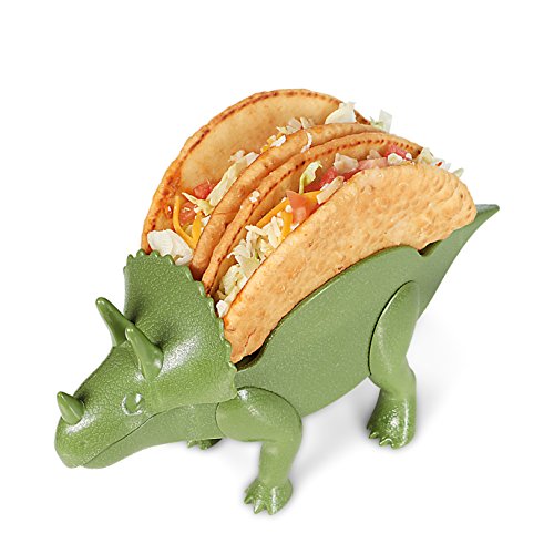 image for California Home Goods Dino Taco Holder, 2-Pack Dinosaur Taco Holder fo