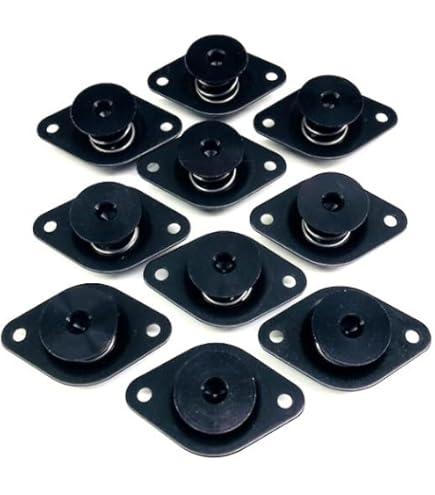 10x Self Ejecting Fastener Buttons &amp; Springs Dzus QuarterTurn