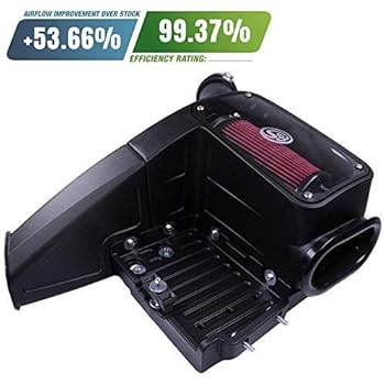S&B Filters 75-5062 Cold Air Intake For 1998-2003 Ford Powerstroke 7.3L (Oiled Cleanable, 8-ply Cotton Filter)