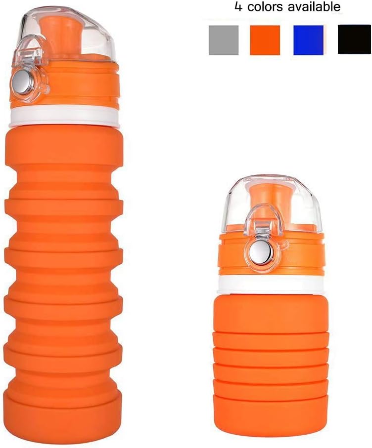 Romantic Angels Collapsible Drink Bottle Silicone Fordable Water Bottle for Travel Outdoors