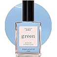 Manucurist • Green Pastel Blue Nail Polish Bubble • Natural Classic Nail Polish 9-Free • Vegan and Plant-Based • Manicure & Nail Care • 0.5 fl oz