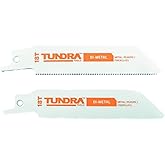 Tundra Tools Bi-Metal 18T Recip Blade 57108, 4" Length, Cobalt Teeth, Cut Metal and Fiberglass