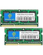 Rasalas 8GB (2 x 4GB) PC3-8500S Sodimm RAM 2RX8 1067MHz 1066MHz DDR3 SDRAM Memory KIT 1.5V CL7 for Laptop Notebook MacBook pro iMac Mini