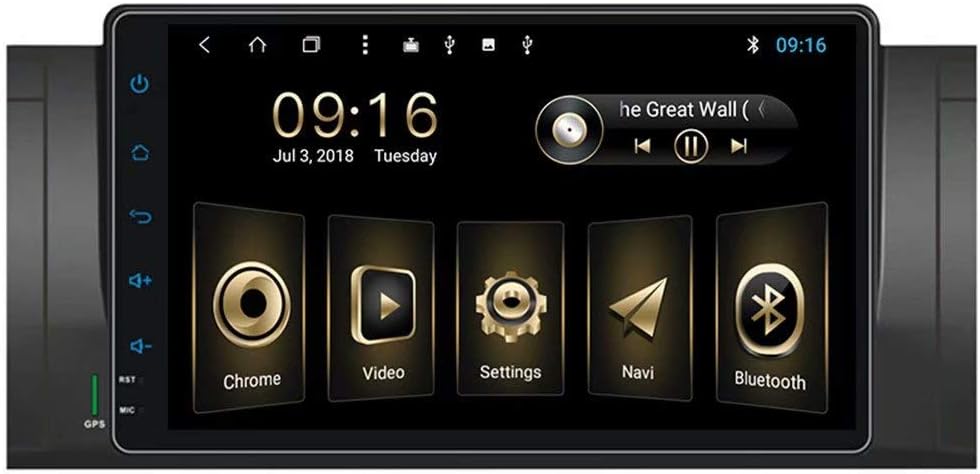 TOPNAVI Octa Core Android 8.1 9Inch Car Multimedia for BMW E39 2003 2004 2005 2006 2007 2008 2009 2010 2011 2012 GPS Navi Radio Stereo with WIFI 3G RDS BT Audio Video